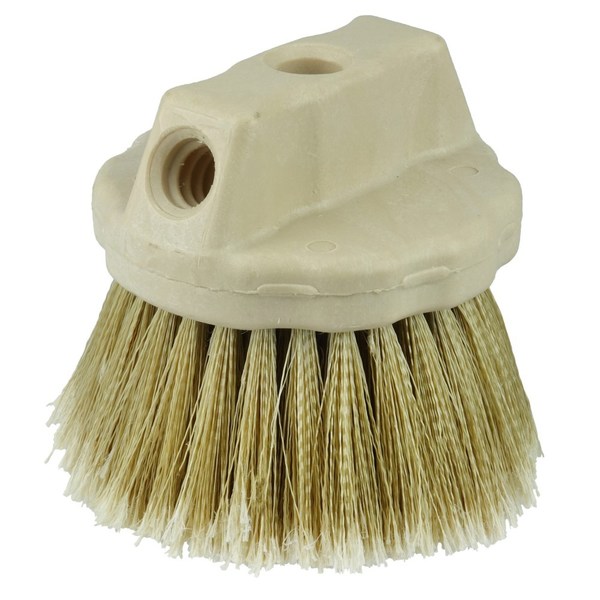 Weiler 4-1/2" Round Window Brush, Flagged Gold Polystyrene Fill 25271